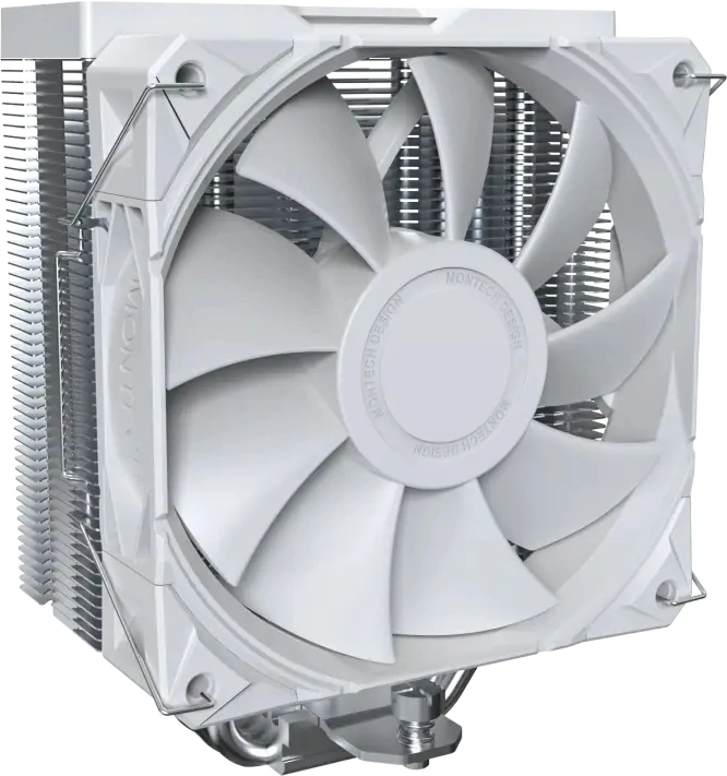 Устройство охлаждения(кулер) Montech NX400 Soc-AM5/AM4/1200/1700/1851 белый 4-pin 34.17dB Al+Cu 220W 874gr Ret (NX400WH)