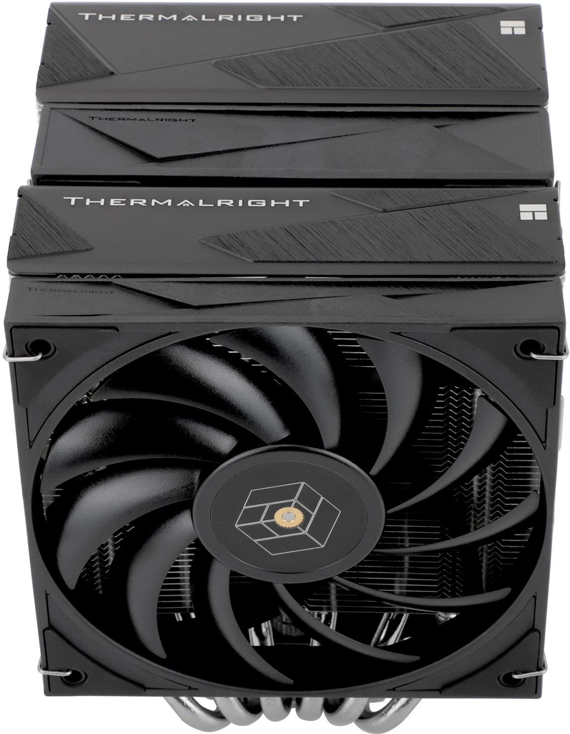 Устройство охлаждения(кулер) Thermalright Royal Knight 120 Soc-AM5/AM4/1200/1700/1851 серебристый/черный 4-pin 28.4dB Al+Cu Ret (RK120)