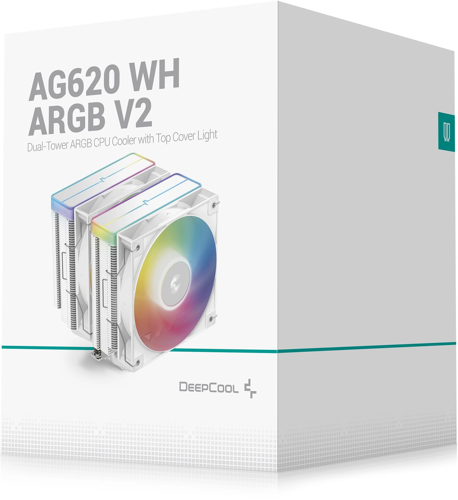 Устройство охлаждения(кулер) Deepcool AG620 Wh V2 ARGB Soc-AM5/AM4/1200/1700/1851 белый 4-pin 15-29.4dB Al+Cu 260W 1330gr Ret (R-AG620-WHAMMN-GJD)