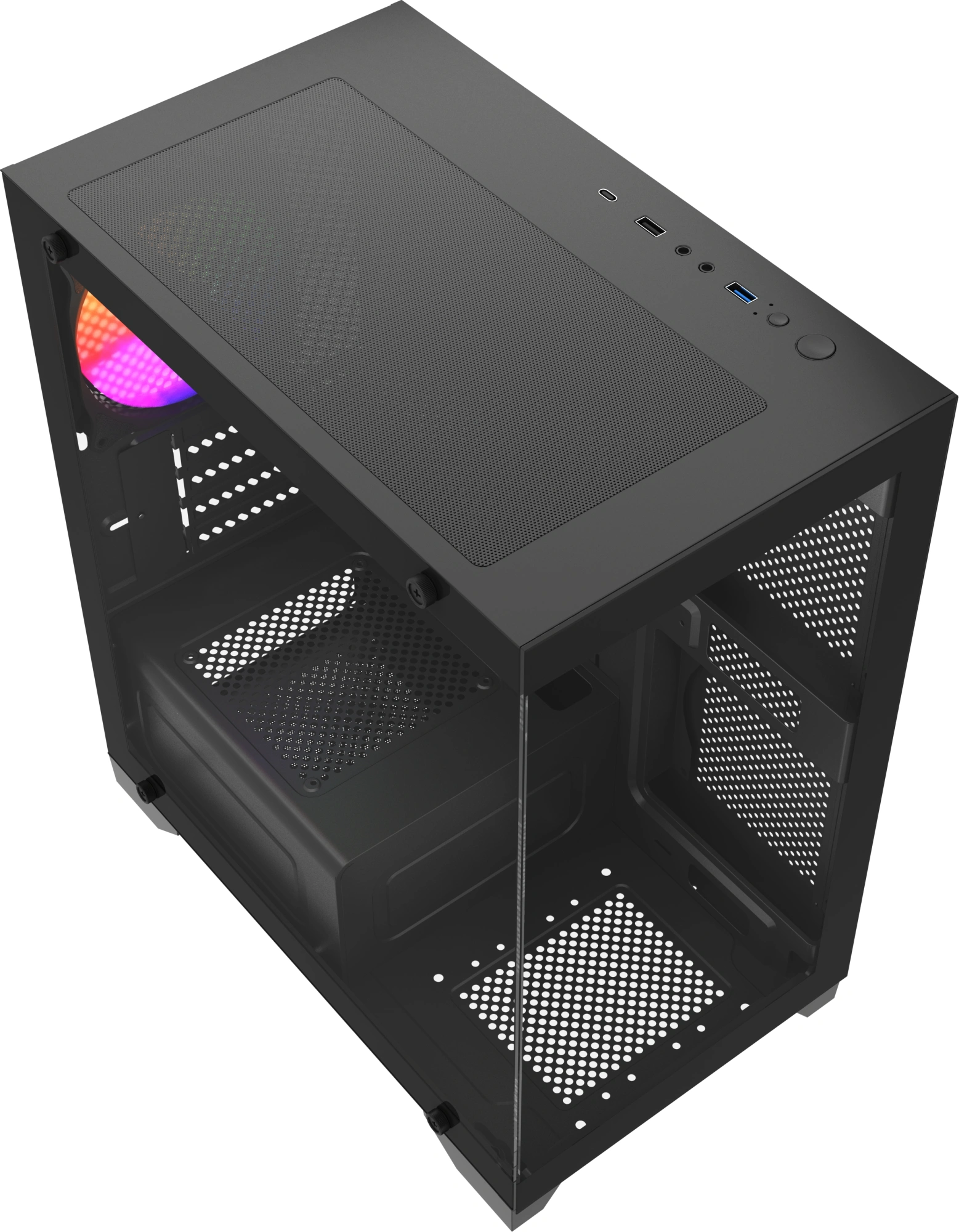 Корпус Accord ACC-350-02B черный без БП mATX 7x120mm 1xUSB2.0 1xUSB3.0 audio bott PSU