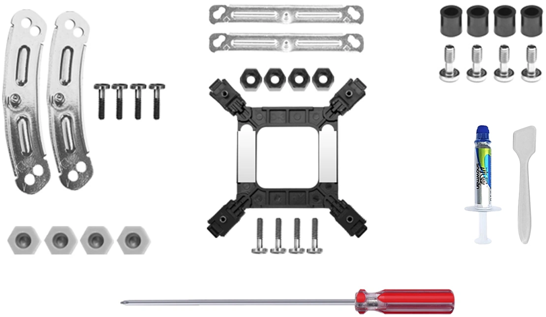 Устройство охлаждения(кулер) Bloody AC-14 Soc-AM5/AM4/1200/1700/1851 черный 4-pin 20-30dB Al+Cu 280W 913gr Ret (AC-14-280-BK)