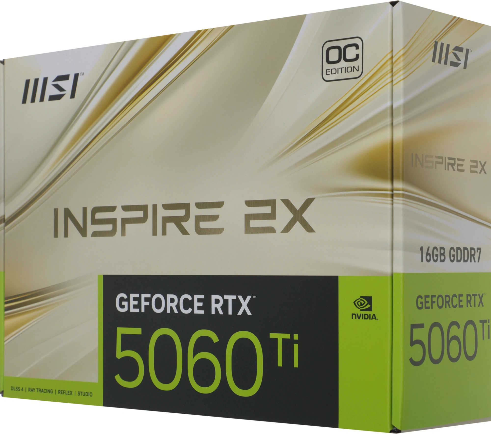 Видеокарта MSI PCI-E 5.0 RTX 5060 TI 16G INSPIRE 2X OC NVIDIA GeForce RTX 5060TI 16Gb 128bit GDDR7 2617/28000 HDMIx1 DPx3 HDCP Ret