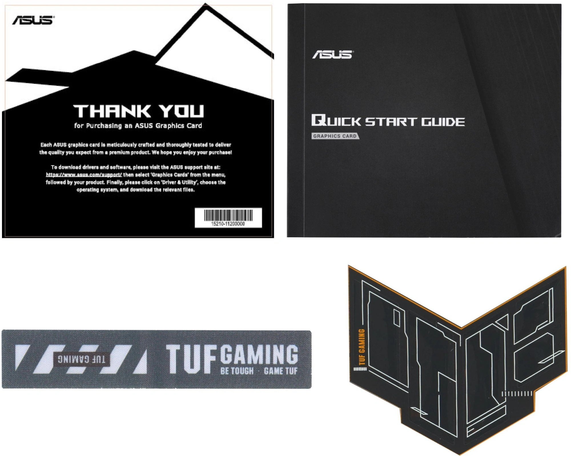 Видеокарта Asus PCI-E 5.0 TUF-RX9060XT-O16G-GAMING AMD Radeon RX 9060XT 16Gb 128bit GDDR6 2800/20000 HDMIx1 DPx2 HDCP Ret