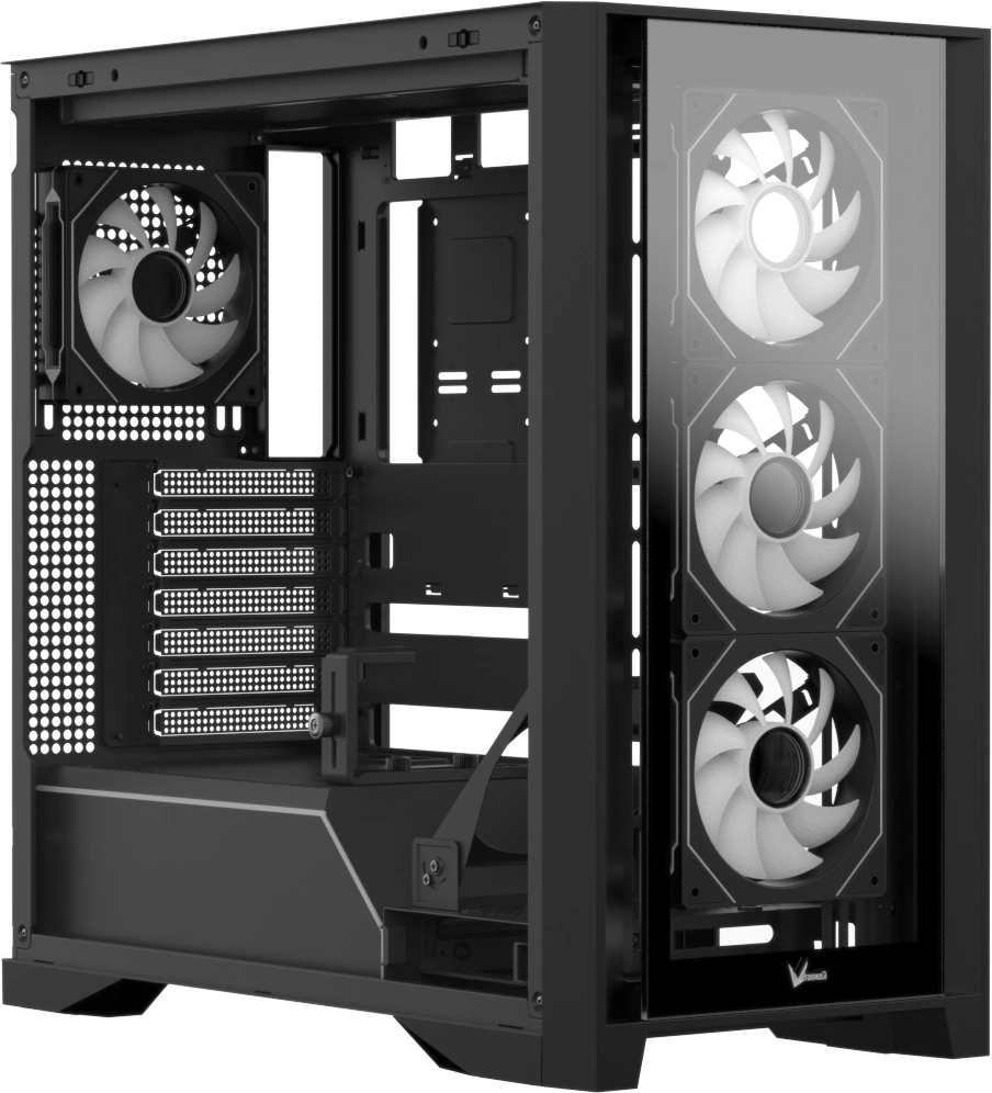 Корпус Formula Air Power G8 Floe черный без БП ATX 6x120mm 2x140mm 2xUSB3.0 audio bott PSU