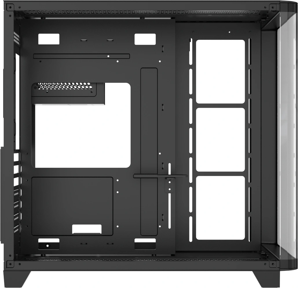 Корпус Formula Crystal U2 черный без БП ATX 10x120mm 1xUSB2.0 1xUSB3.0 audio bott PSU