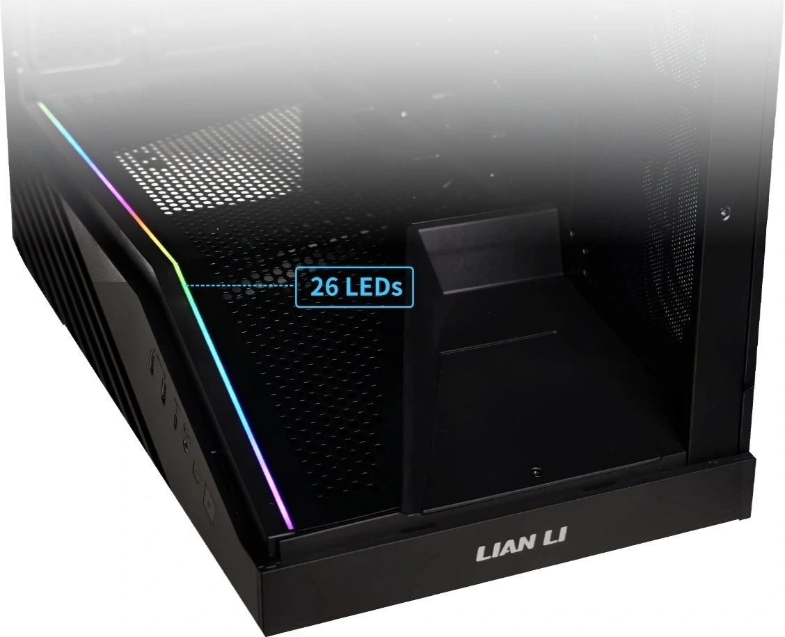 Корпус Lian-Li V100 черный без БП E-ATX 7x120mm 3x140mm 2xUSB3.0 audio bott PSU