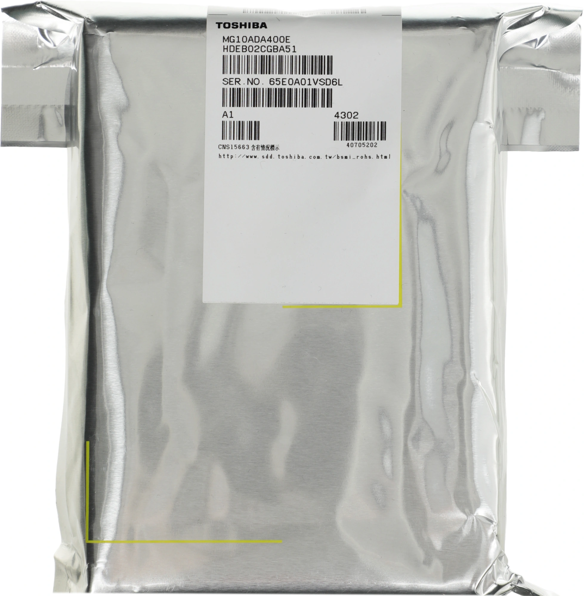 Жесткий диск Toshiba SATA-III 4TB MG10ADA400E Enterprise Capacity 512E (7200rpm) 512Mb 3.5