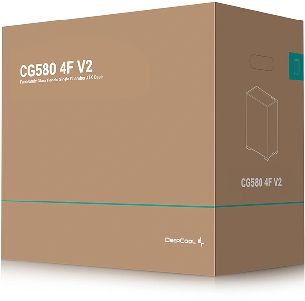 Корпус Deepcool CG580 4F V2 черный без БП ATX 6x120mm 4x140mm 2xUSB3.0 audio bott PSU