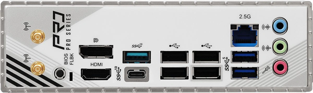 Материнская плата Asrock B850M PRO RS WIFI Socket AM5 AMD B850 4xDDR5 mATX AC`97 8ch(7.1) 2.5Gg RAID+HDMI+DP