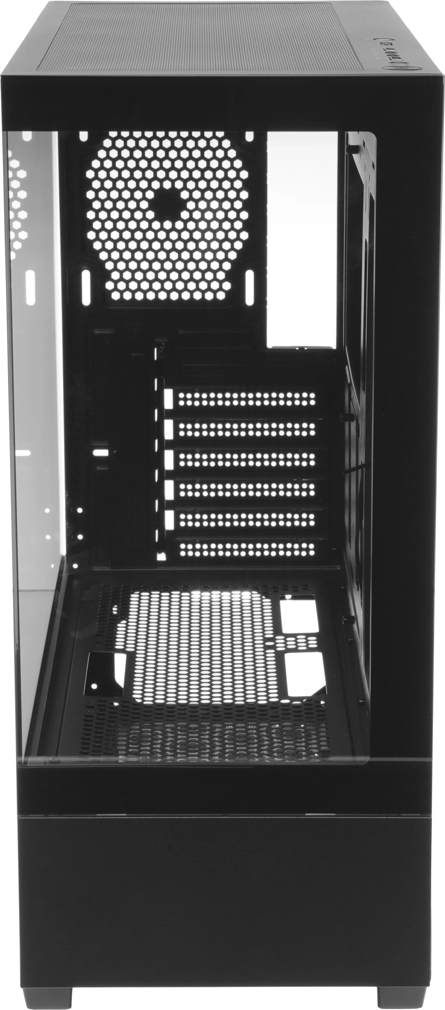 Корпус Accord ACC-EL1B TG черный без БП ATX 2xUSB2.0 1xUSB3.1 audio bott PSU