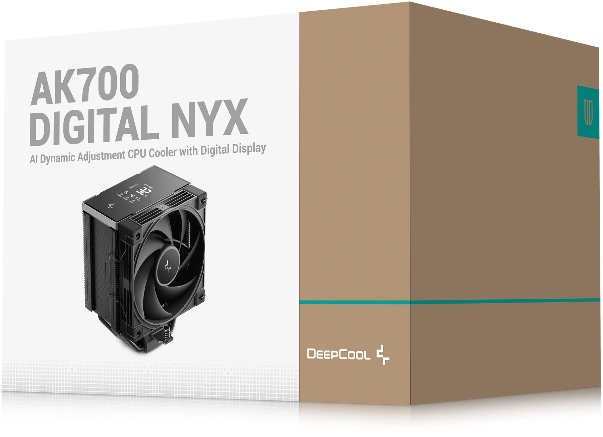 Устройство охлаждения(кулер) Deepcool AK700 Digital NYX Soc-AM5/AM4/1200/1700/1851 черный 4-pin 21-36dB Al+Cu LCD 280W 1252gr Ret (R-AK700-BKNNMN-GJD-1)