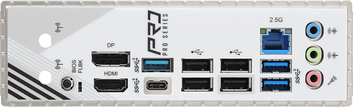 Материнская плата Asrock A620AM Pro RS Socket AM5 AMD A620A 4xDDR5 mATX AC`97 8ch(7.1) 2.5Gg RAID+HDMI+DP