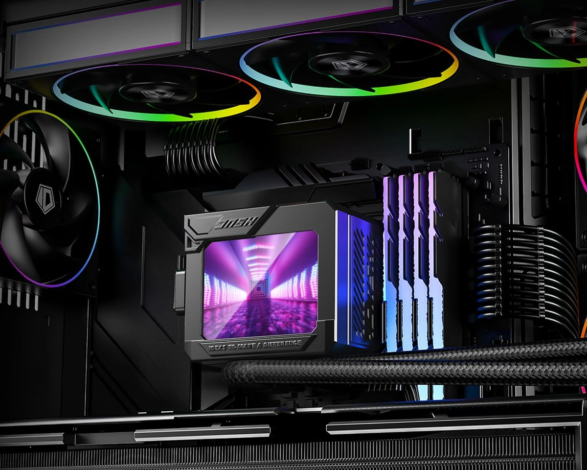 Система водяного охлаждения ID-Cooling DL360 Max ARGB Soc-AM5/AM4/1200/1700/1851 черный 4-pin 14-31.2dB Al LCD 350W Ret