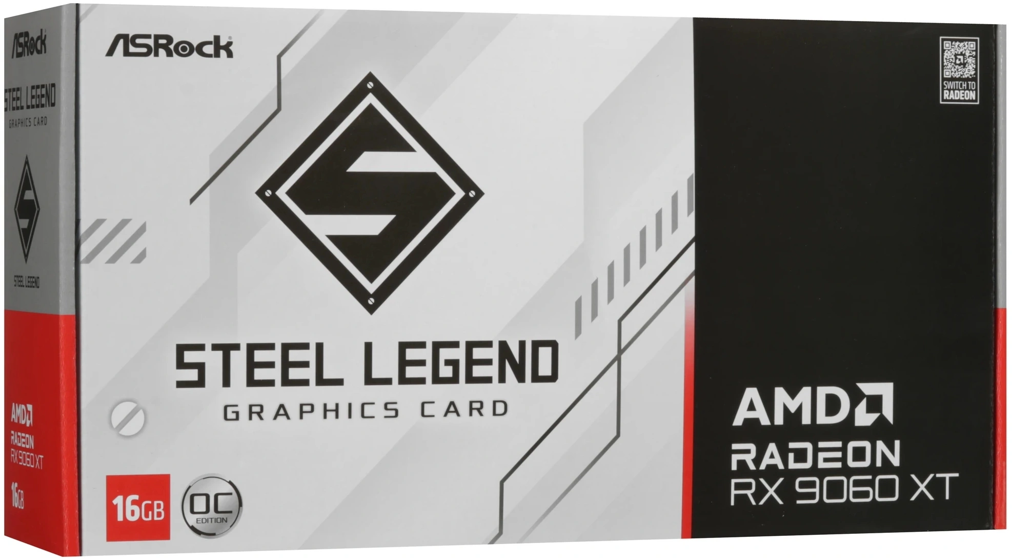Видеокарта Asrock PCI-E 5.0 RX9060XT SL 16GO AMD Radeon RX 9060XT 16Gb 128bit GDDR6 2780/20000 HDMIx1 DPx2 HDCP Ret