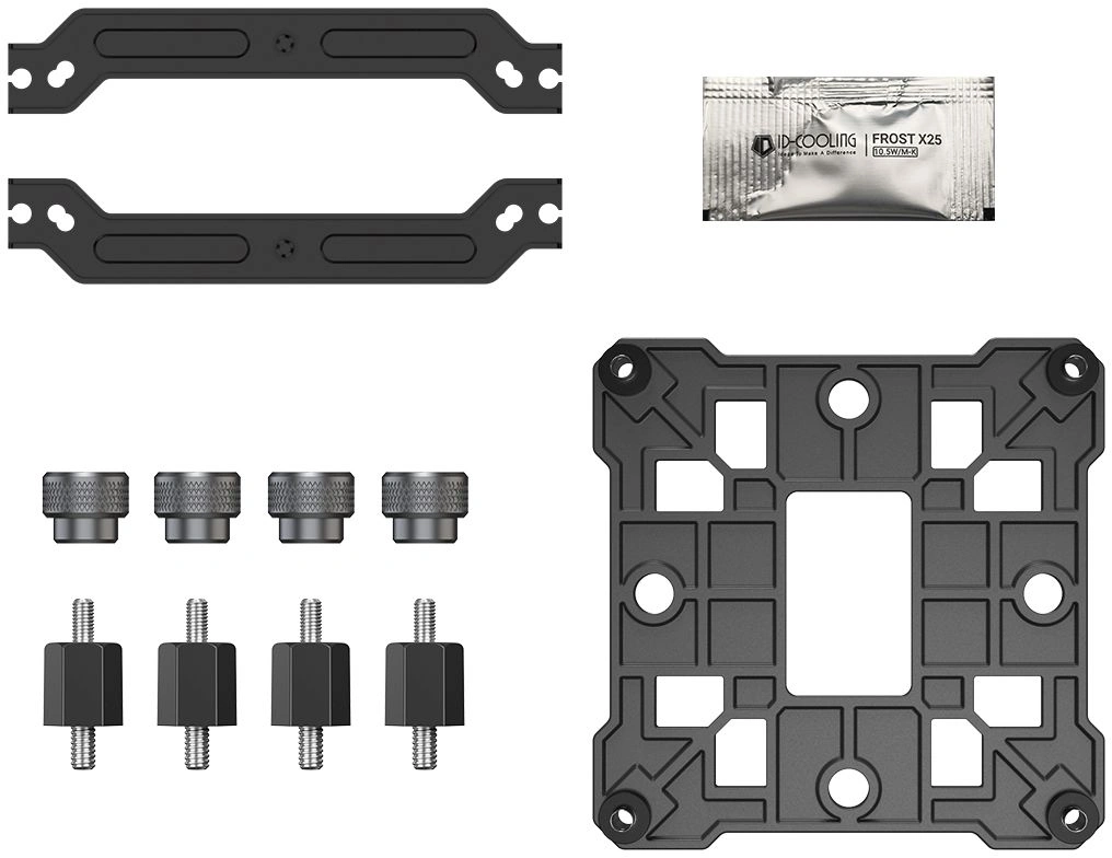Устройство охлаждения(кулер) ID-Cooling SE-904-XT Soc-AM5/AM4/1200/1700/1851 черный 4-pin 14-29.1dB Al+Cu 180W 430gr Ret (SE-904-XT BLACK)