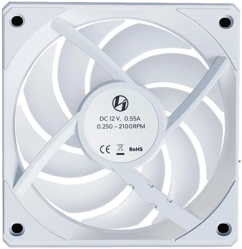 Вентилятор для корпуса Lian-Li Uni Fan CL Wireless 120 Reverse ARGB 124х120x28 белый 4-pin 30.8дБ (G99.12RCL1W1W.R0) Ret