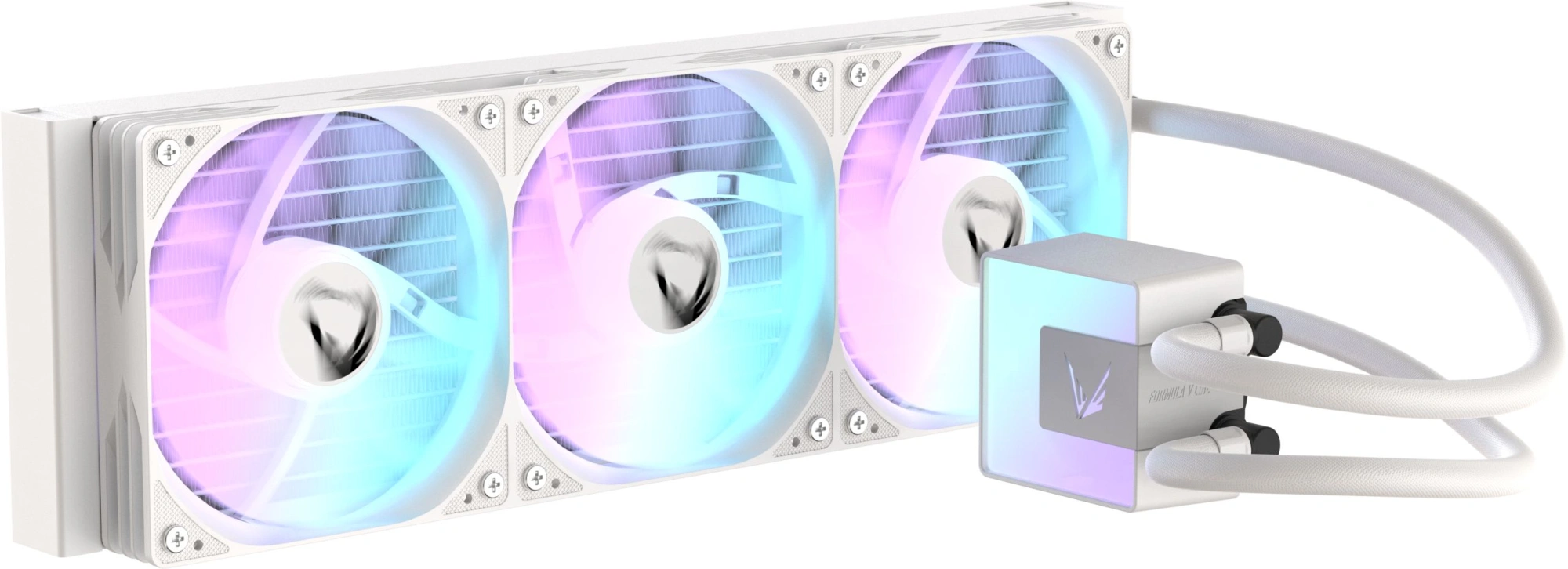 Система водяного охлаждения Formula Ice Jet Glow 360 ARGB Soc-AM5/AM4/1200/2066/1700/1851 белый 4-pin 1-27dB Al+Cu 300W 2020gr Ret (ICE JET GLOW 360 WH)