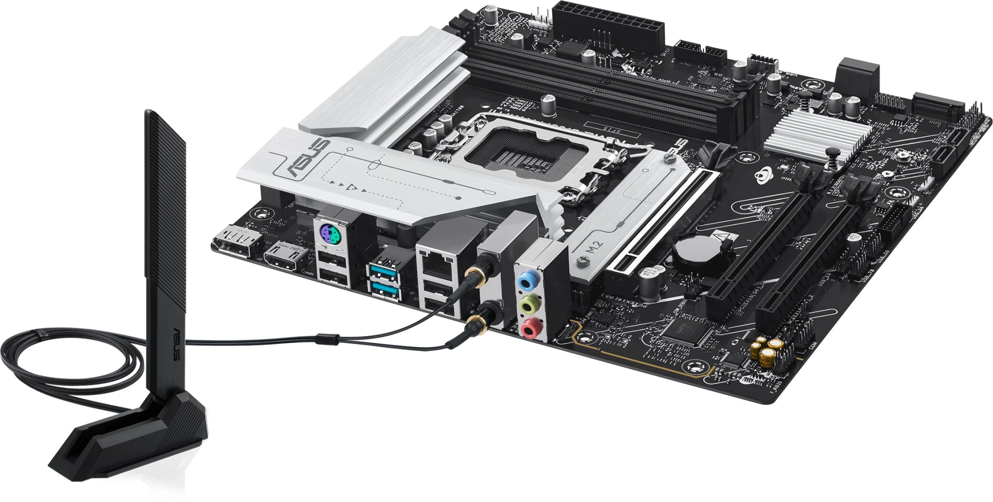 Материнская плата Asus PRIME B760M-A WIFI II Soc-1700 Intel B760 4xDDR5 mATX AC`97 8ch(7.1) 2.5Gg RAID+HDMI+DP