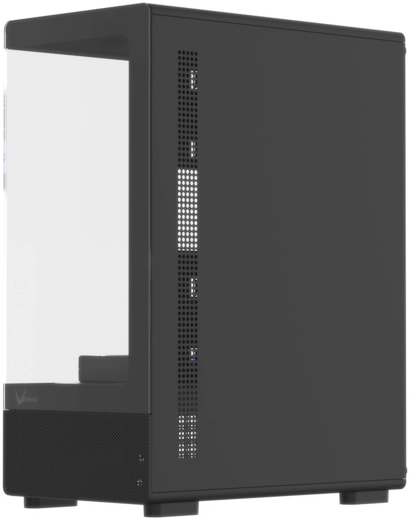 Корпус Formula Crystal Z1CM v2 черный без БП mATX 1xUSB2.0 1xUSB3.0 audio bott PSU