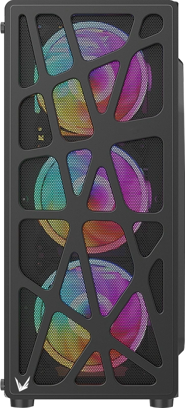 Корпус Formula Mana AR V2 черный без БП ATX 5x120mm 2xUSB2.0 1xUSB3.0 audio bott PSU