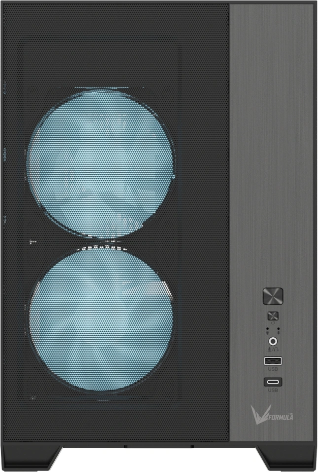 Корпус Formula Air Mesh G6 Plus AR черный без БП mATX 9x120mm 1xUSB3.0 audio