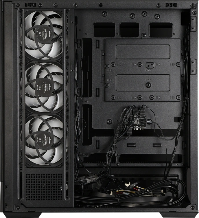 Корпус Zalman P40 DS черный без БП ATX 6x120mm 2x140mm 2xUSB3.0 audio bott PSU