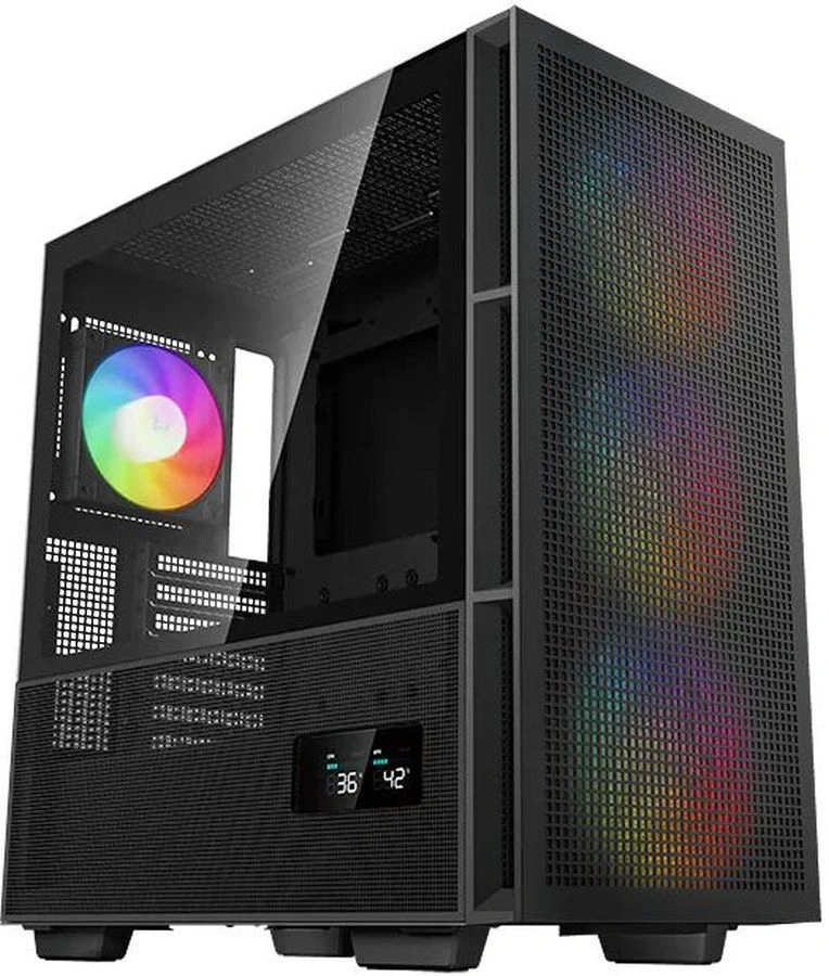 Корпус Deepcool CH560 Digital черный без БП ATX 8x120mm 3x140mm 1xUSB3.0 audio bott PSU