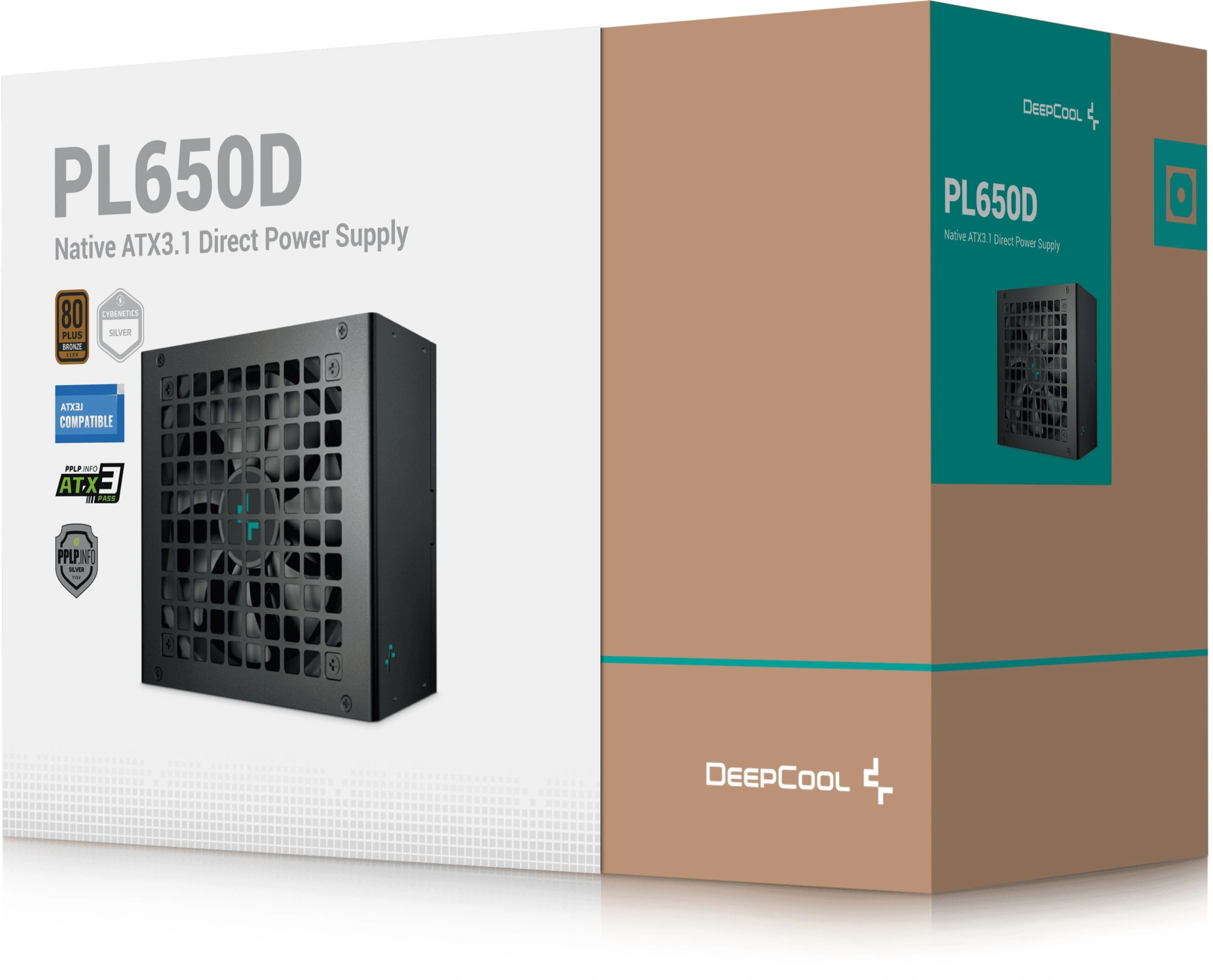 Блок питания Deepcool ATX 650W PL650D 80+ bronze (20+4pin) APFC 120mm fan 6xSATA RTL