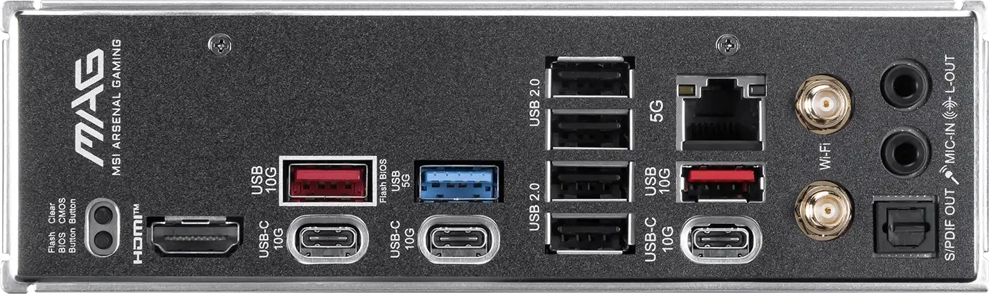 Материнская плата MSI MAG B850 TOMAHAWK MAX WIFI II Socket AM5 AMD B850 4xDDR5 ATX AC`97 8ch(7.1) 5Gigabit RAID+HDMI