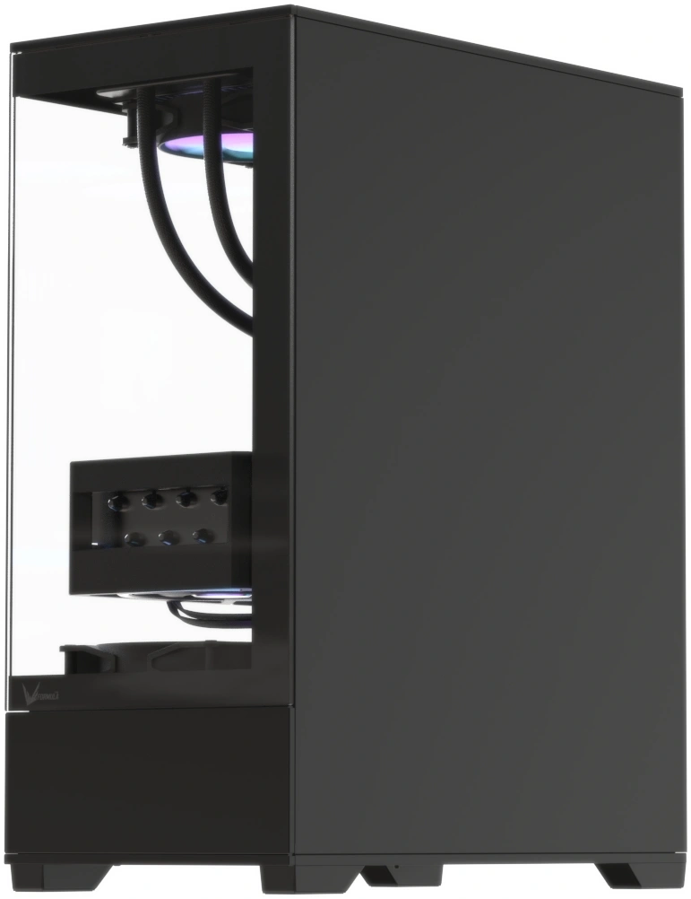 Корпус Formula Crystal Z1 Plus AR V2 черный без БП ATX 1xUSB2.0 1xUSB3.0 audio bott PSU