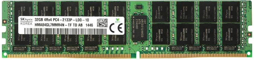 Память DDR4 Hynix HMA84GL7MMR4N-TF 32Gb DIMM ECC Reg PC4-17000 CL15 2133MHz
