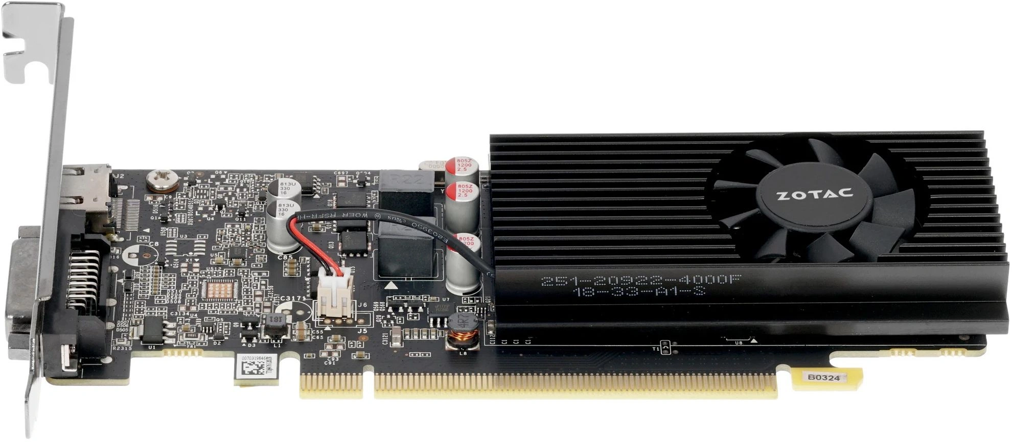 Видеокарта Zotac PCI-E 3.0 1030 2GB LP GDDR5 NVIDIA GeForce GT 1030 2Gb 64bit GDDR5 1227/6000 HDMIx1 HDCP Ret low profile