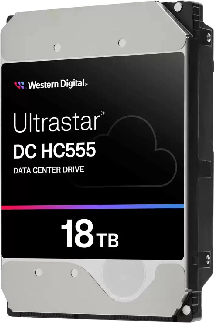 Жесткий диск WD SATA-III 18TB 0B48723 WUH722018CLE6L4 Ultrastar DC HC555 512E (7200rpm) 512Mb 3.5