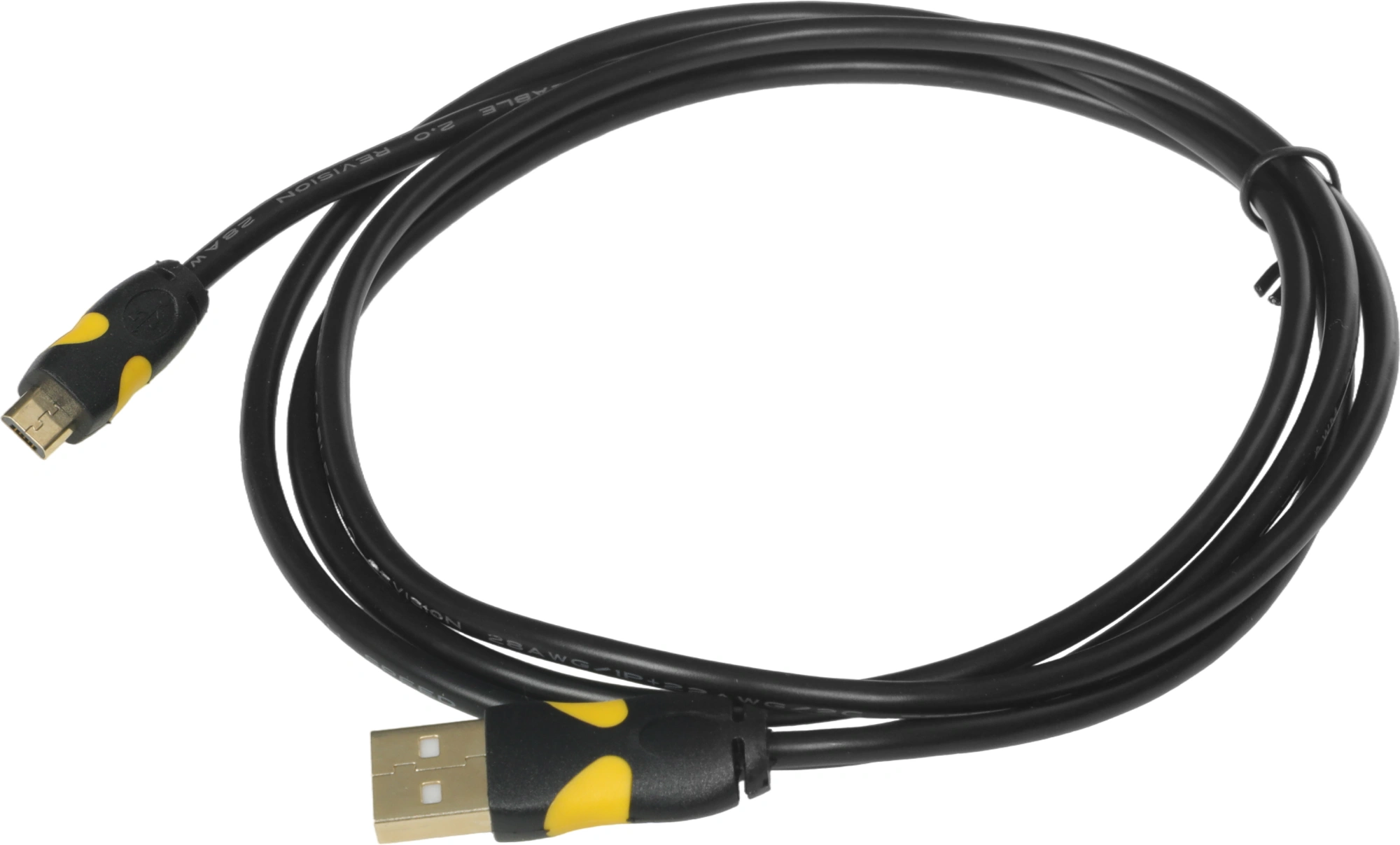 Кабель 2A Smooth connector USB (m)-micro USB (m) 1.5м черный