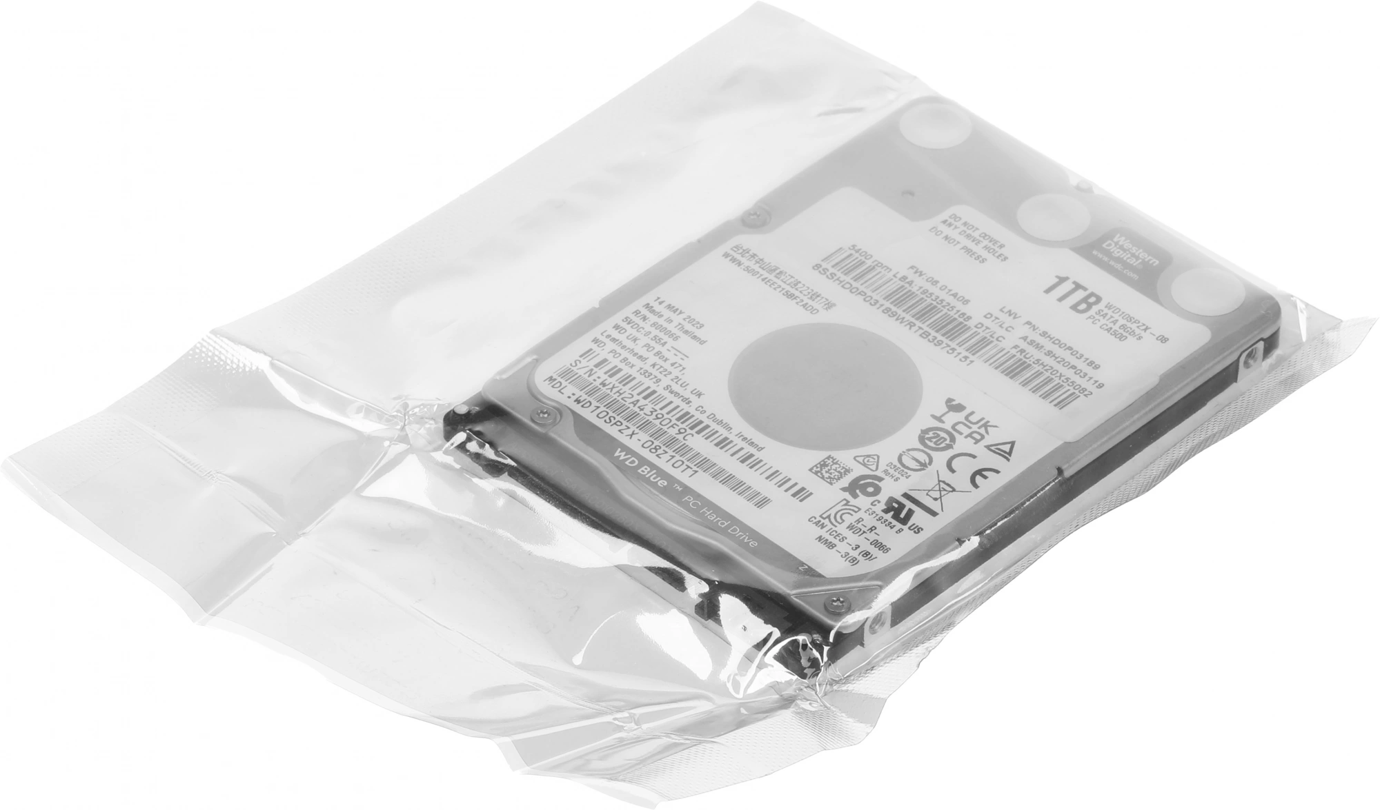 Жесткий диск WD SATA-III 1Tb WD10SPZX Notebook Blue (5400rpm) 128Mb 2.5