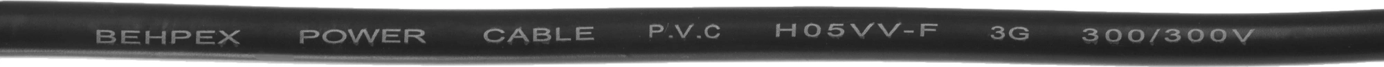 Кабель IEC C13 Евровилка 1.8м черный
