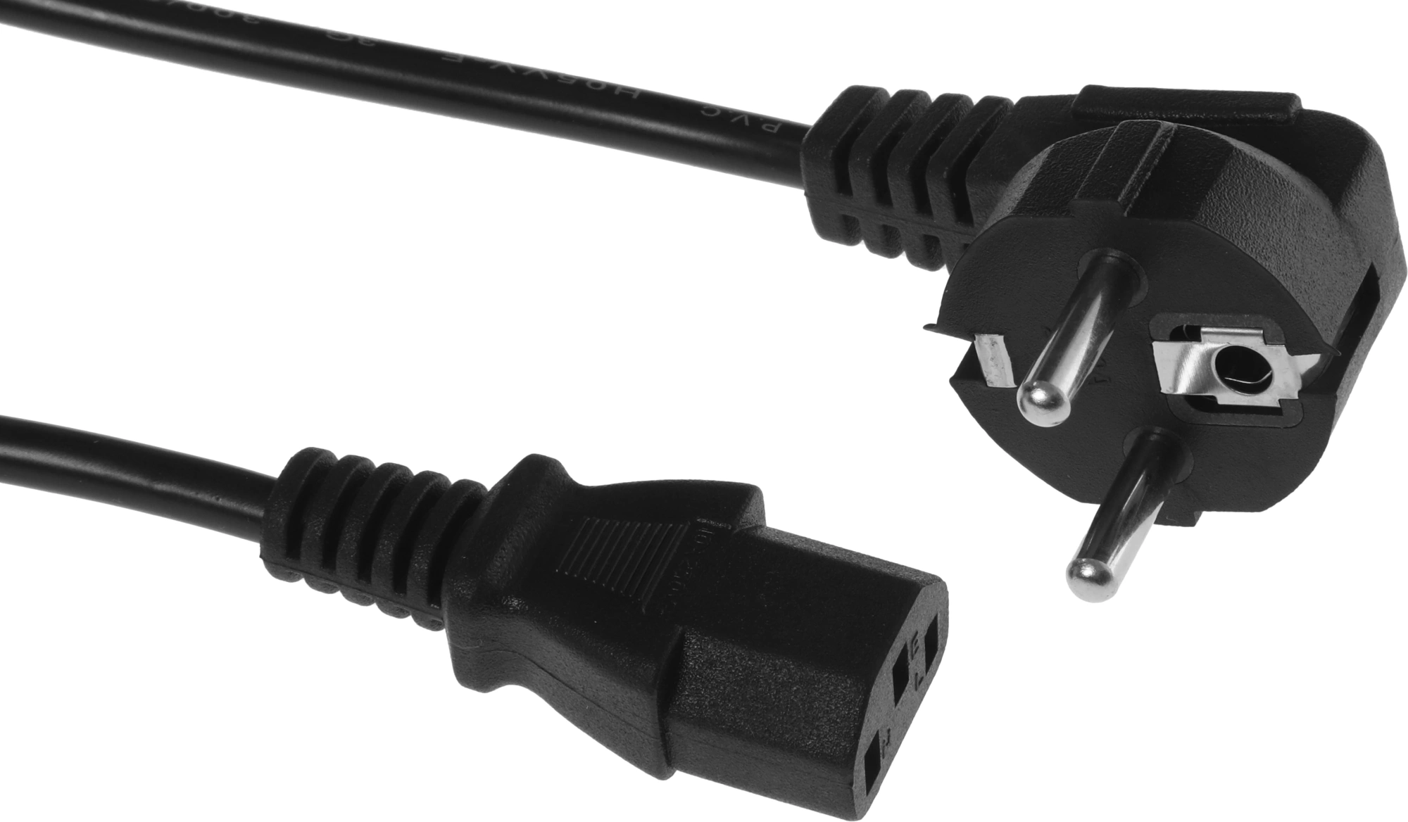 Кабель IEC C13 Евровилка 1.5м черный