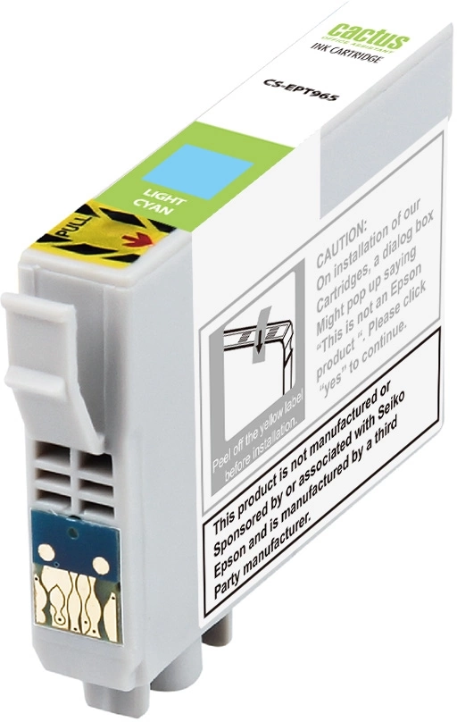 Картридж струйный Cactus CS-EPT965 T0965 светло-голубой (13мл) для Epson Stylus Photo R2880