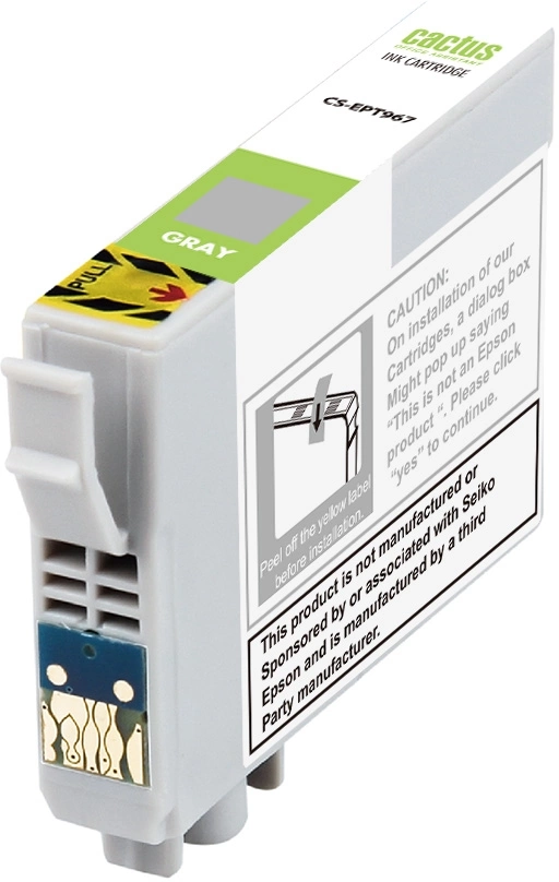 Картридж струйный Cactus CS-EPT967 T0967 серый (13мл) для Epson Stylus Photo R2880