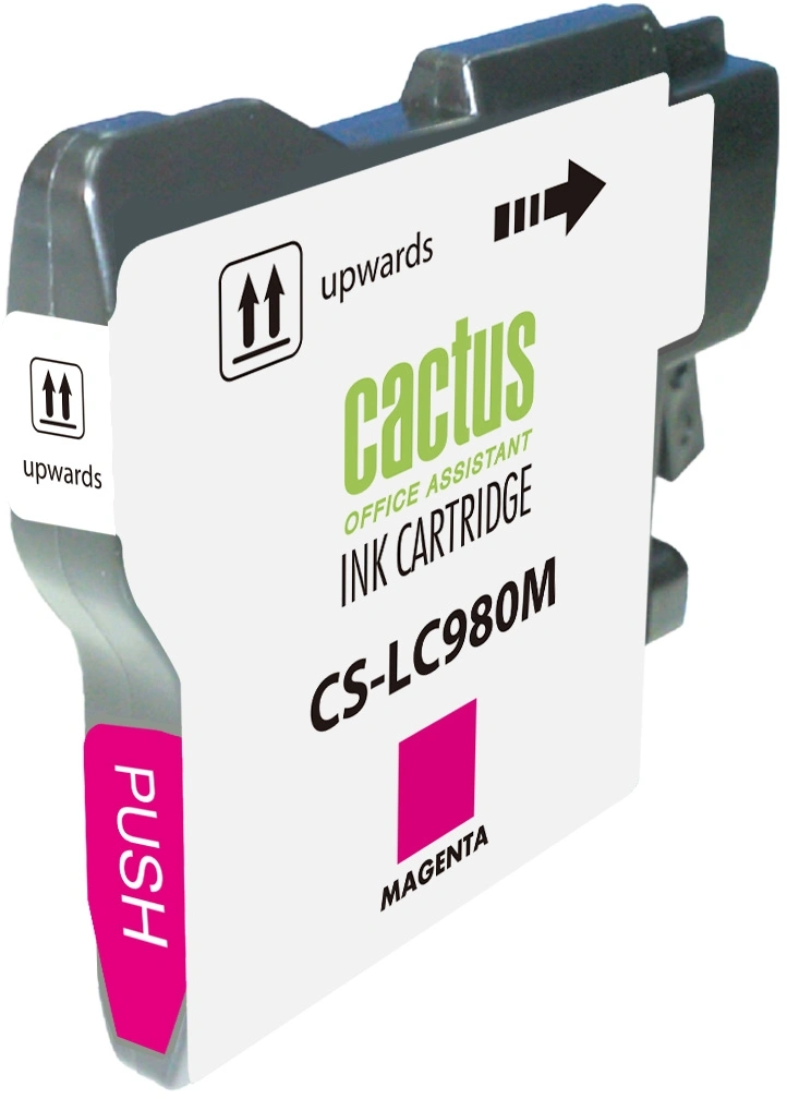 Картридж струйный Cactus CS-LC980M пурпурный (16мл) для Brother DCP-145C/165C/MFC-250C/290C