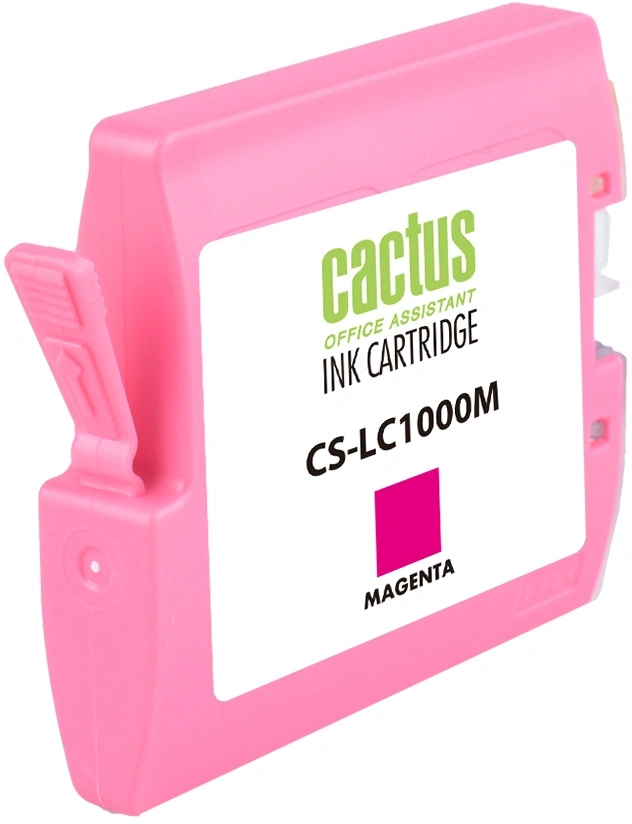 Картридж струйный Cactus CS-LC1000M пурпурный (20мл) для Brother DCP 130C/330С/MFC-240C/5460CN
