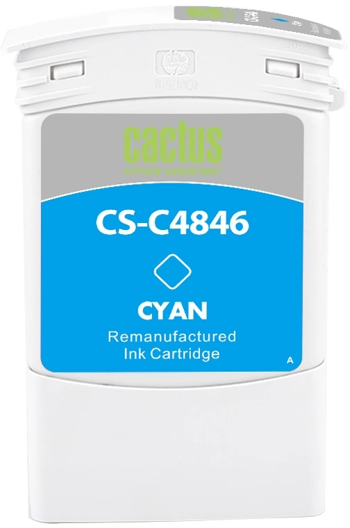 Картридж струйный Cactus CS-C4846 №80 голубой (400мл) для HP DJ 1050C/1055CM/1000
