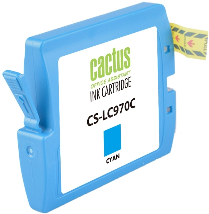 Картридж струйный Cactus CS-LC970C голубой (20мл) для Brother DCP-135C/150C/MFC-235C/260C