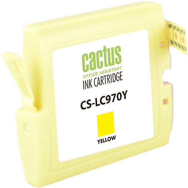 Картридж струйный Cactus CS-LC970Y желтый (20мл) для Brother MFC-260c/235c/DCP-150c/135c