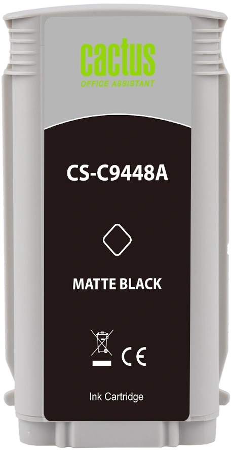 Картридж струйный Cactus CS-C9448A №70 черный матовый (130мл) для HP DJ Z3100