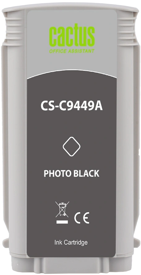 Картридж струйный Cactus CS-C9449A №70 черный (130мл) для HP DJ Z3100