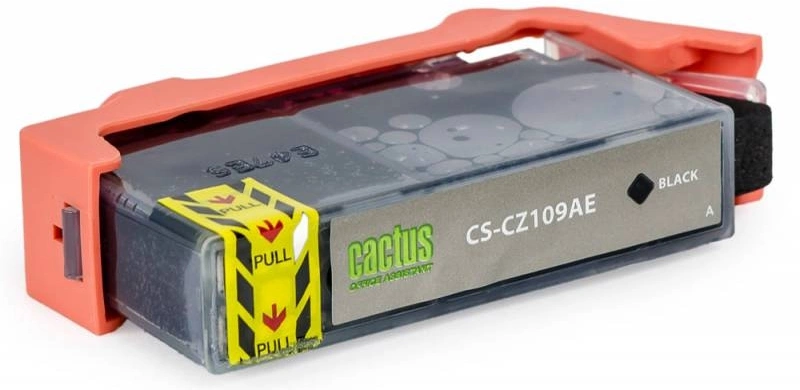 Картридж струйный Cactus CS-CZ109AE №655 черный (21.6мл) для HP DJ IA 3525/5525/4525